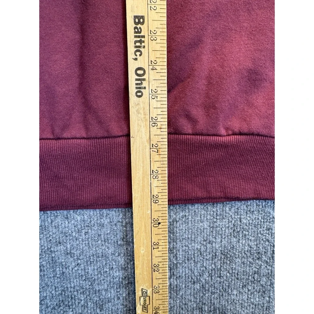True Religion Men's XL Burgundy Logo Crewneck Sweatshirt